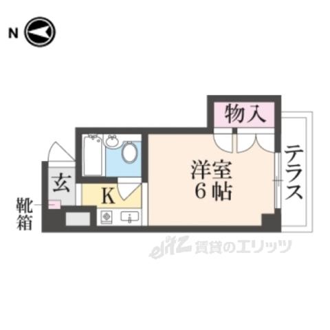 アスカユニハウス(1K/1階)の間取り写真
