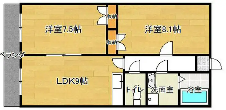 ニューシティアパートメンツ亀戸 4階階 間取り
