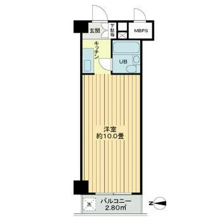 新宿セントビラ永谷 8階階 間取り