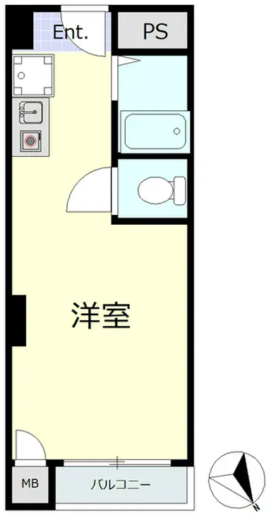 シャルマン築地明石町 3階階 間取り