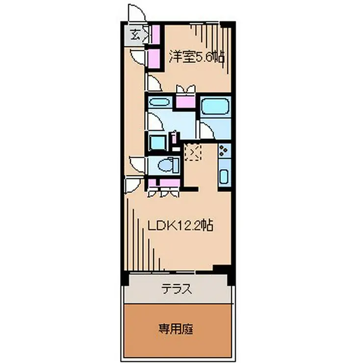 ブローテ大倉山 1階階 間取り
