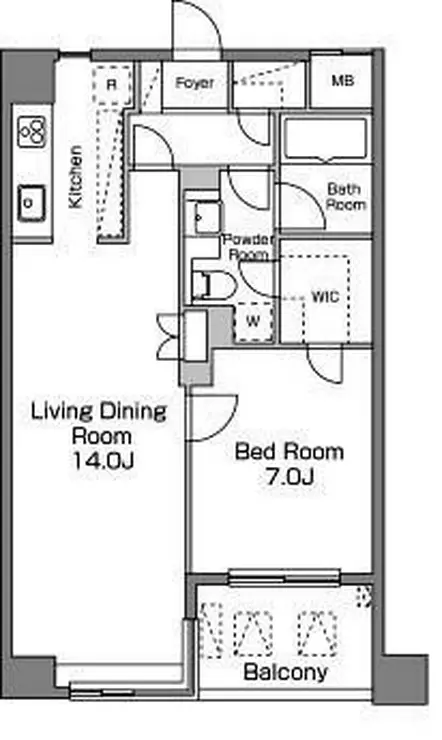 レジディア恵比寿南 5階階 間取り