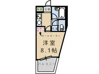 BM TAKAOKA(1K/4階)の間取り写真