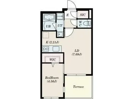 SーRESIDENCE元町ALECTRA(1LDK/1階)の間取り写真