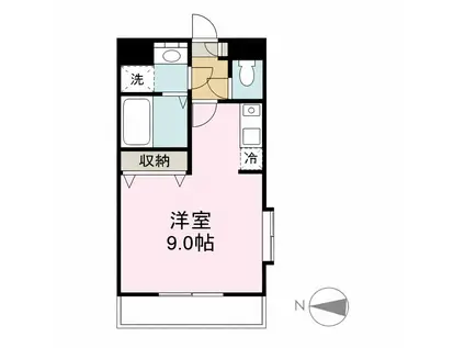 ニューライフ宮崎I(ワンルーム/3階)の間取り写真