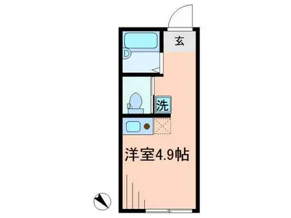 エルプレミア梅島(ワンルーム/2階)の間取り写真