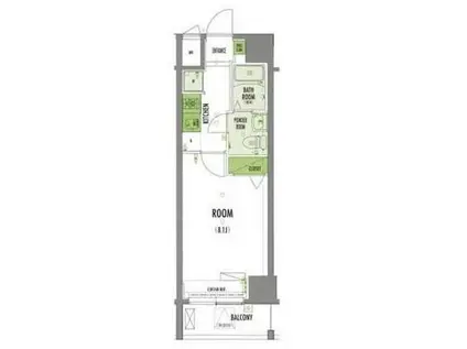 ARTESSIMO FINO(1K/2階)の間取り写真