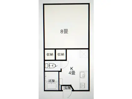 フレグランスショーワ(1K/2階)の間取り写真