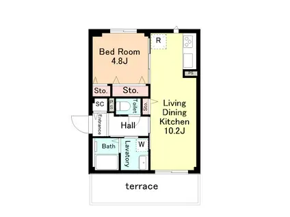 MA・MAISON COCO(1LDK/1階)の間取り写真