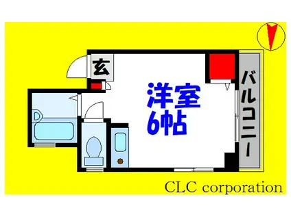 エトアール西葛西阿部ビル(ワンルーム/3階)の間取り写真