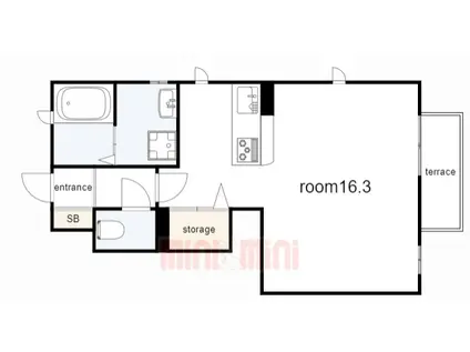 シャーメゾン須磨永楽町(ワンルーム/1階)の間取り写真