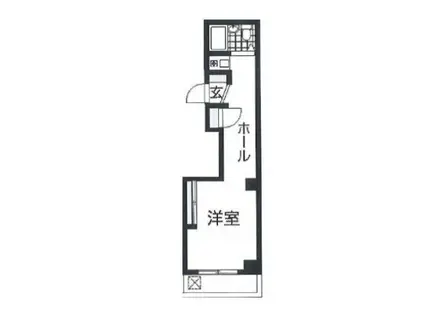 ノーリーズン森下(ワンルーム/5階)の間取り写真