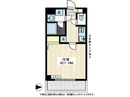 アネックス向ヶ丘(1K/1階)の間取り写真