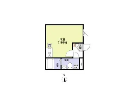 MONOLOGUE(1K/4階)の間取り写真