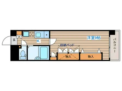 ダイアパレス本町(1K/4階)の間取り写真