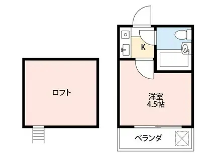ニューハウス志木(1K/1階)の間取り写真
