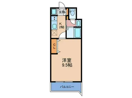 エルミタージュ梅田北(1K/5階)の間取り写真