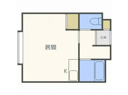 タフトマンション(ワンルーム/3階)の間取り写真