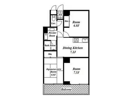 CASA DEL SOL(3DK/5階)の間取り写真