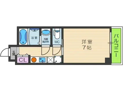 LAKIAAPARTMENT武庫之荘(1K/1階)の間取り写真