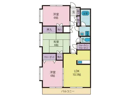 N・グランヴィア(3LDK/5階)の間取り写真