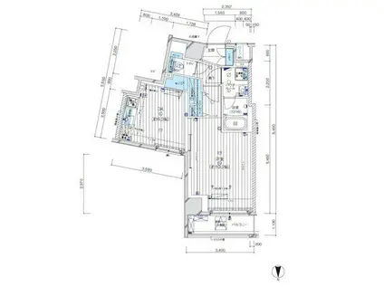 メインステージ八広II(1K/7階)の間取り写真