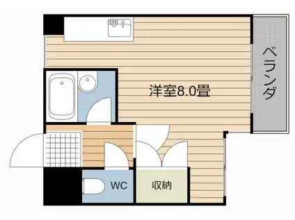 エントピア牧元(ワンルーム/4階)の間取り写真
