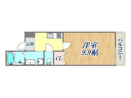 フジパレス西宮北口5番館(1K/1階)の間取り写真