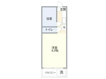 TKハウス(ワンルーム/2階)の間取り写真