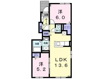 グッド946(2LDK/1階)の間取り写真