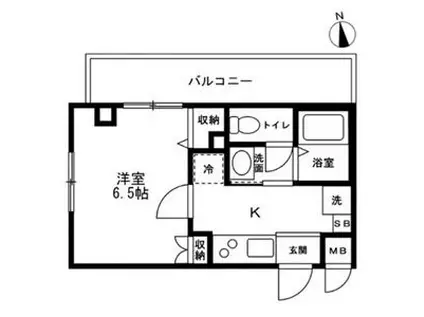 リゾラ グランデ(1K/1階)の間取り写真