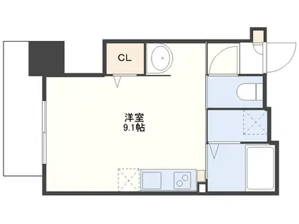 プリマグラシア(ワンルーム/6階)の間取り写真