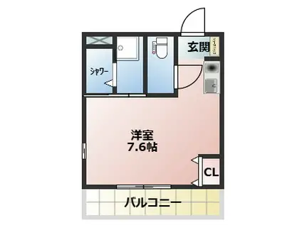 白金5丁目アパート(ワンルーム/3階)の間取り写真