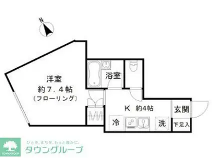 モスイハイツ(3K/1階)の間取り写真