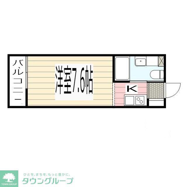 LIGERE南行徳ウエスト(ワンルーム/1階)の間取り写真