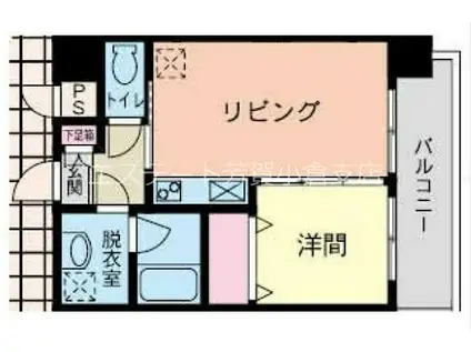 HAMIEL千防(1LDK/2階)の間取り写真