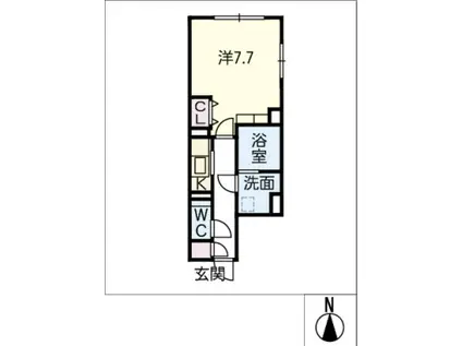 LUORE大曽根(1K/5階)の間取り写真