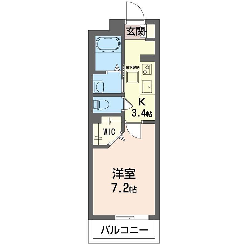 MAST LIFE SOGA(1K/3階)の間取り写真
