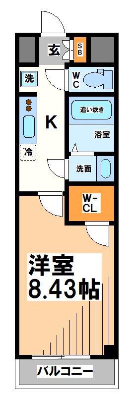 ANY SENGAWA -当店専任物件-(1K/3階)の間取り写真