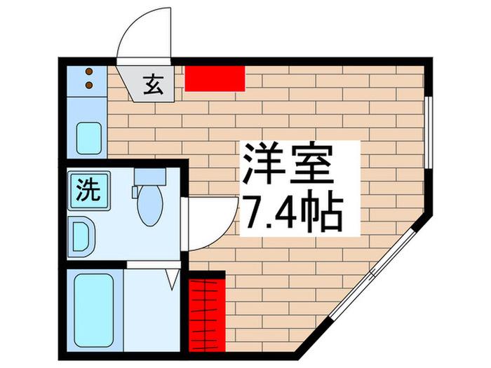AXIS鎌倉公園(ワンルーム/3階)の間取り写真