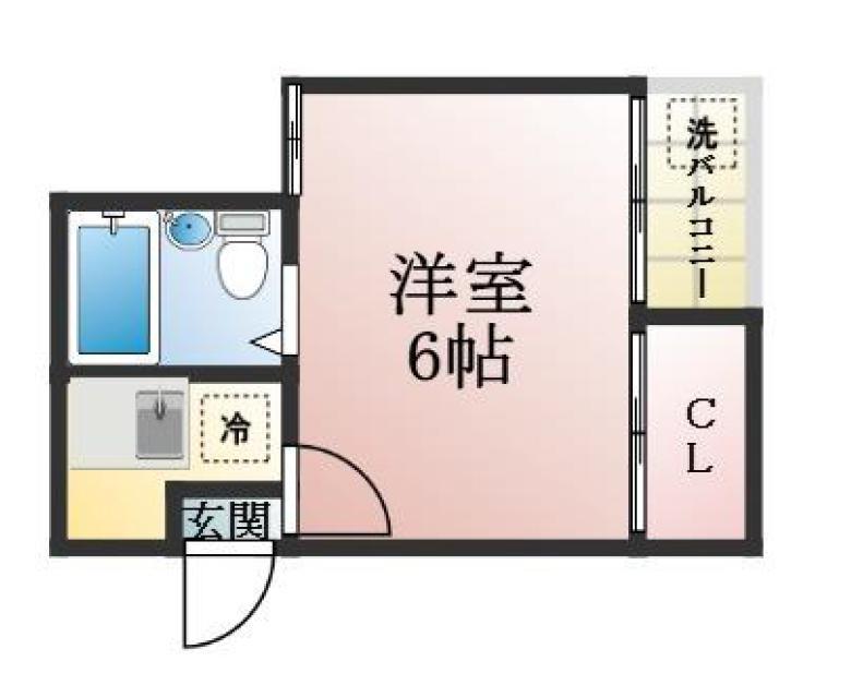 ドミトリー板宿(1K/5階)の間取り写真