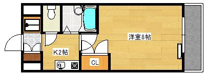 ユーアイビル西観音(1K/5階)の間取り写真