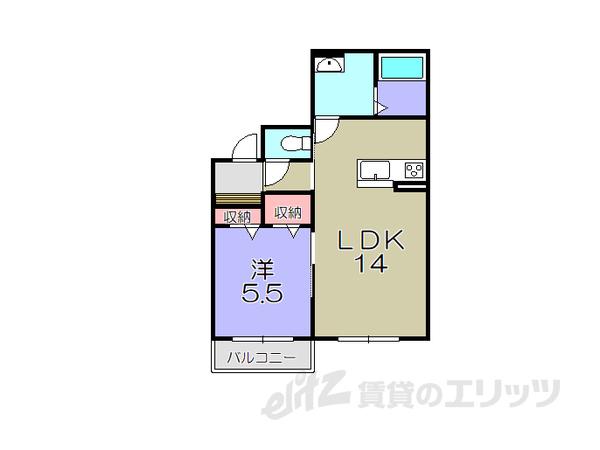 グラン ロシェ(1LDK/2階)の間取り写真