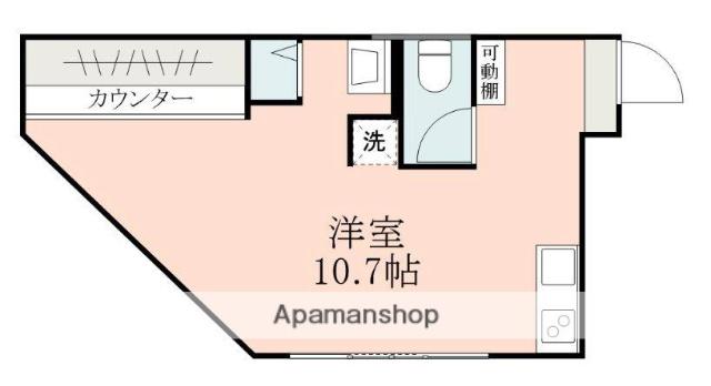 CASACATOSHI(ワンルーム/3階)の間取り写真