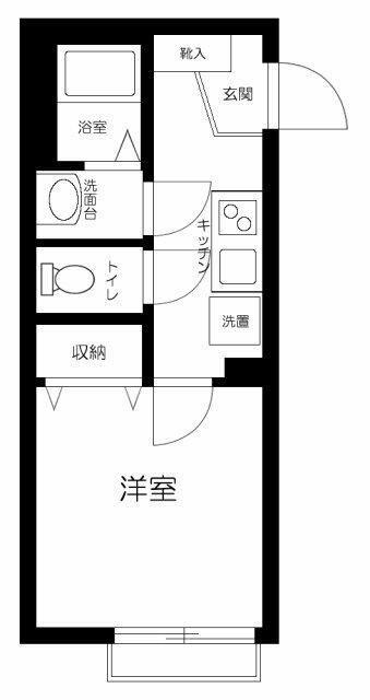 T S CUOREMUSE東長崎(1K/1階)の間取り写真