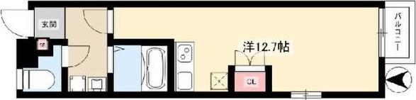 SUCCESSVIZEROセレブ利用可(ワンルーム/2階)の間取り写真