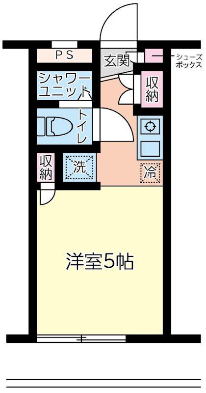 旭コーポ(1K/1階)の間取り写真