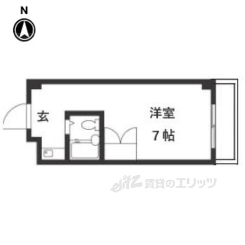 フォレスト(1K/3階)の間取り写真
