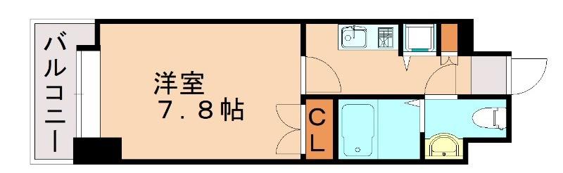サヴォイステーション(1K/9階)の間取り写真