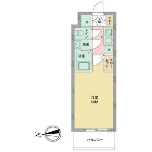 S-RESIDENCE志賀本通(1K/5階)の間取り写真